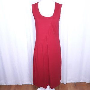 eShakti A-Line Custom Dress in Red